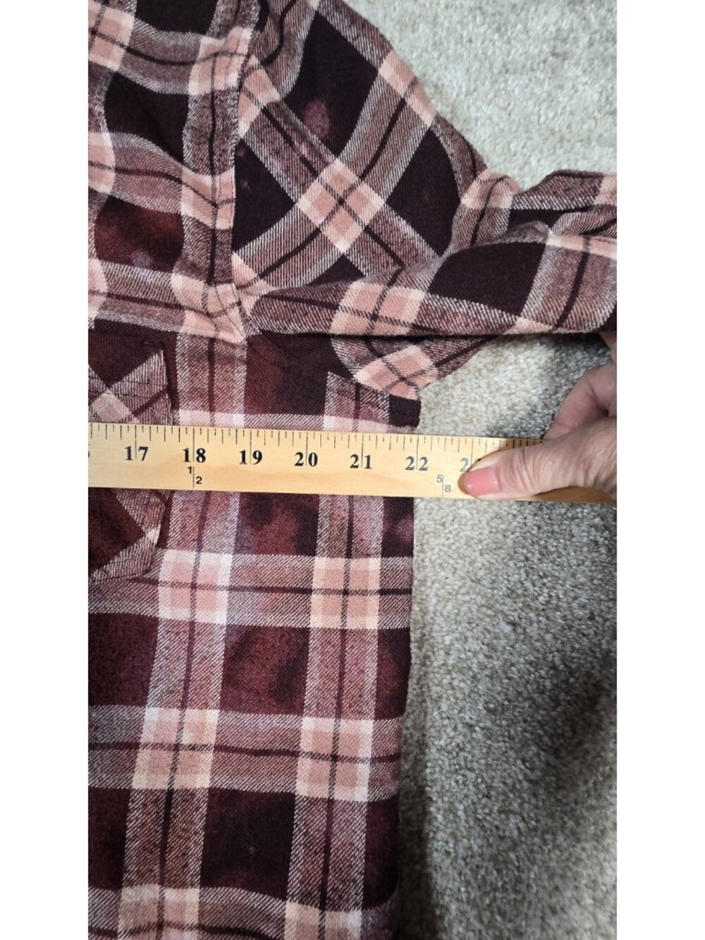 OOAK Upcycled Flannel Shirt Shacket Skeletons Dancing Keep Going Wearable Art XL - Picture 10 of 15